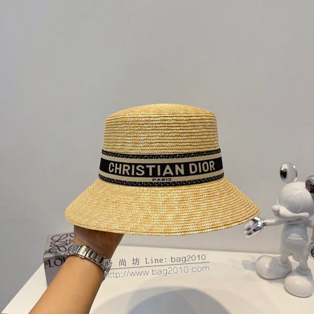 Dior新品女帽子 迪奧平均誒草帽漁夫帽遮陽帽  mm1604